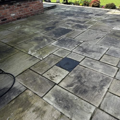 sandstone patio cleaning