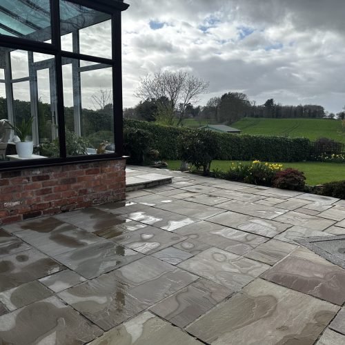 sandstone patio cleaning